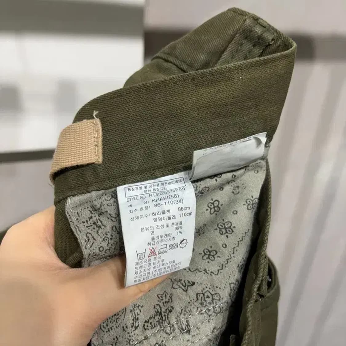 (34인치) 버커루 캐주얼 밀리터리 포켓 면바지 팬츠 상품이미지6