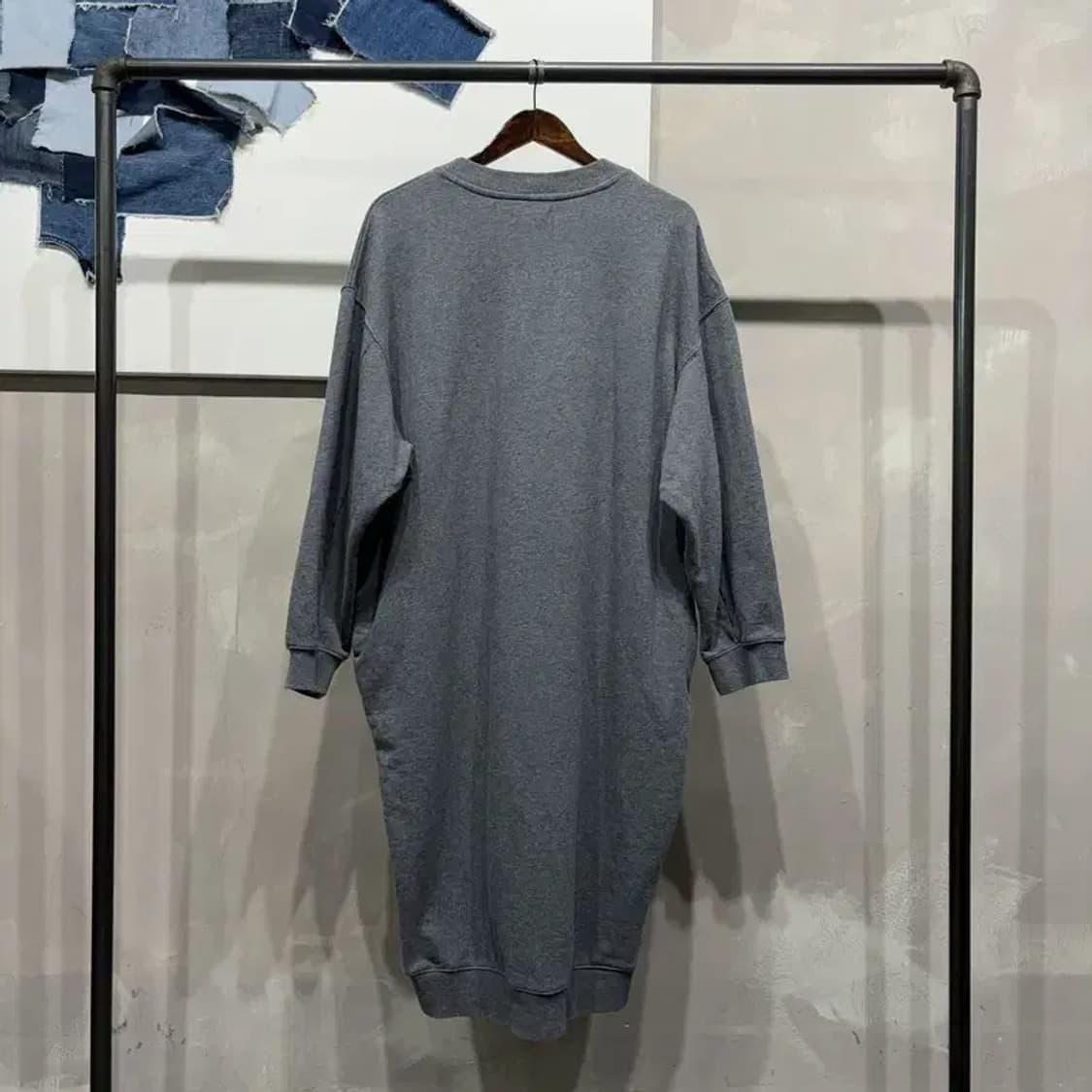 (F) 스튜디오톰보이 여성 캐주얼 그레이 롱 원피스 상품이미지4