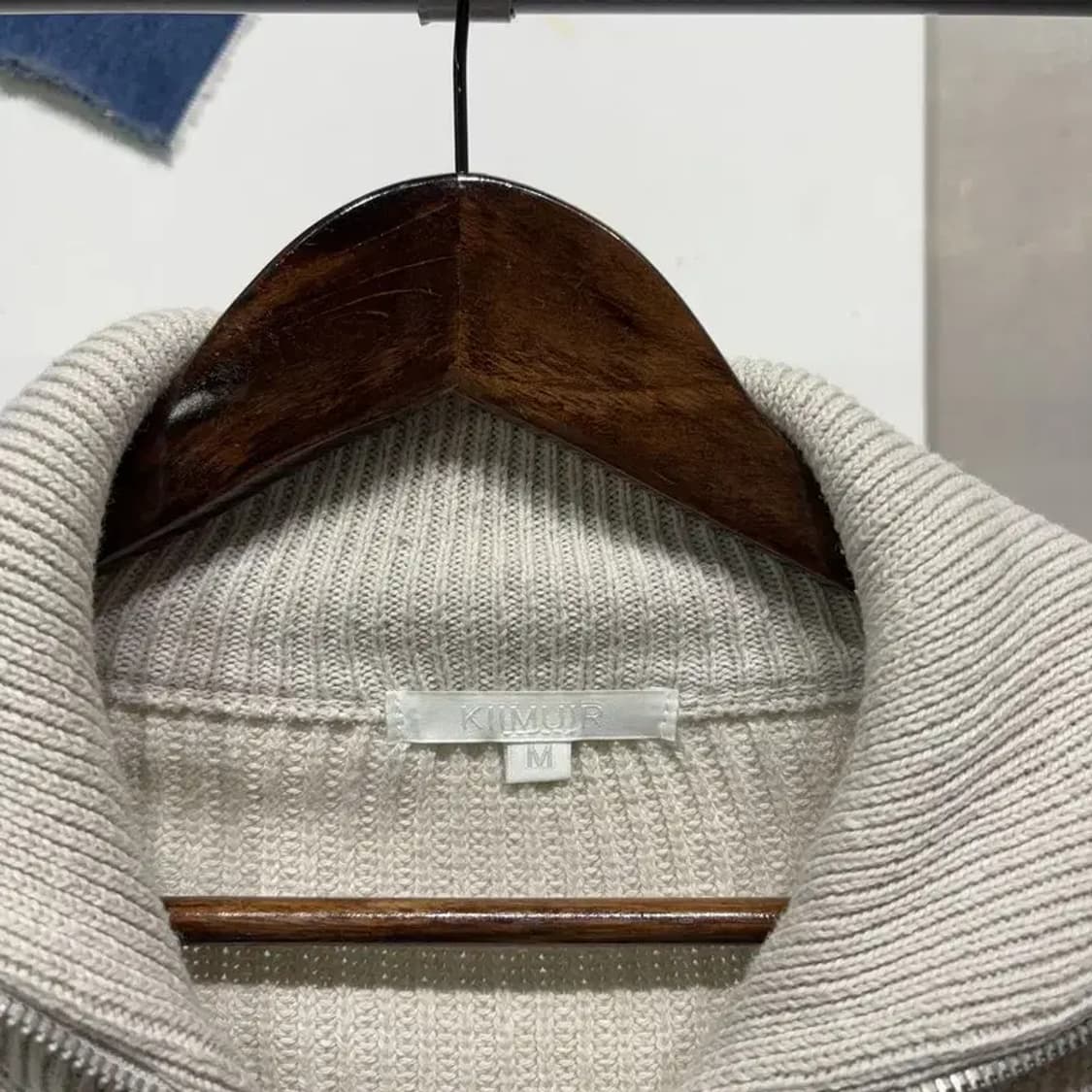 (95) 키뮤어 스트릿 캐주얼 반집업 니트 상품이미지2