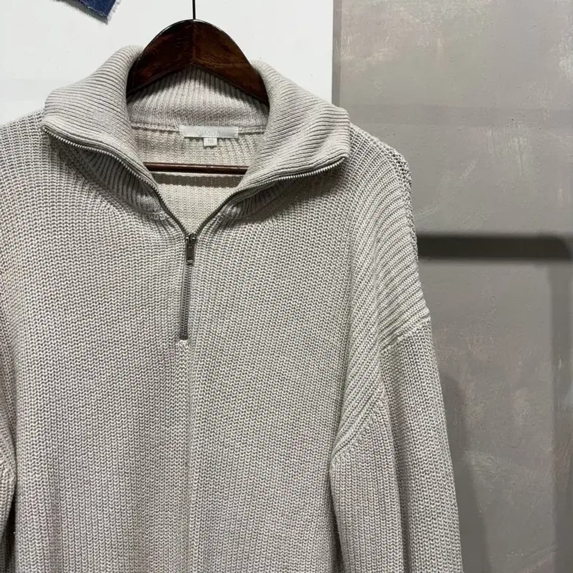 (95) 키뮤어 스트릿 캐주얼 반집업 니트 상품이미지3