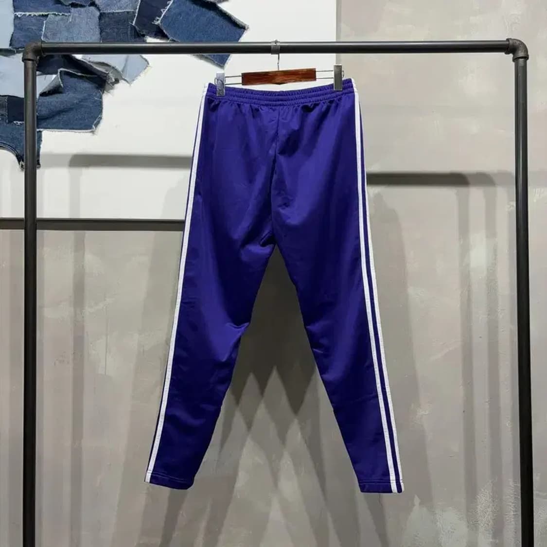 (26~28인치) 아디다스 여성 파이어버드 퍼플 운동바지 트레이닝팬츠 상품이미지3