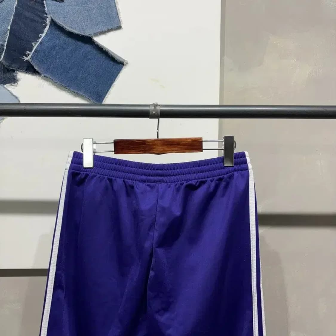 (26~28인치) 아디다스 여성 파이어버드 퍼플 운동바지 트레이닝팬츠 상품이미지4