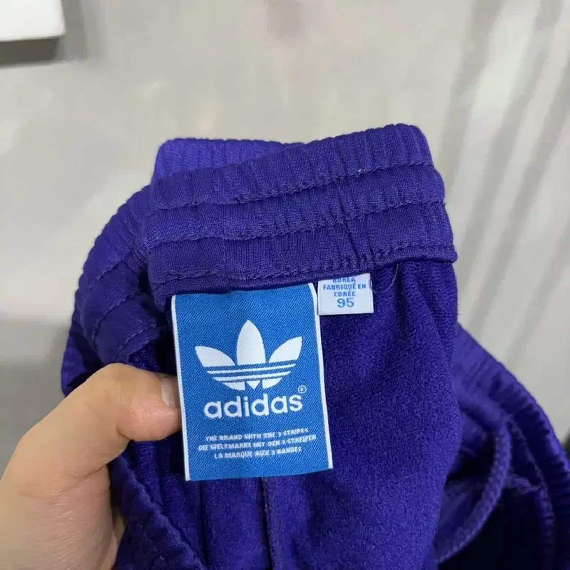 (26~28인치) 아디다스 여성 파이어버드 퍼플 운동바지 트레이닝팬츠 상품이미지5