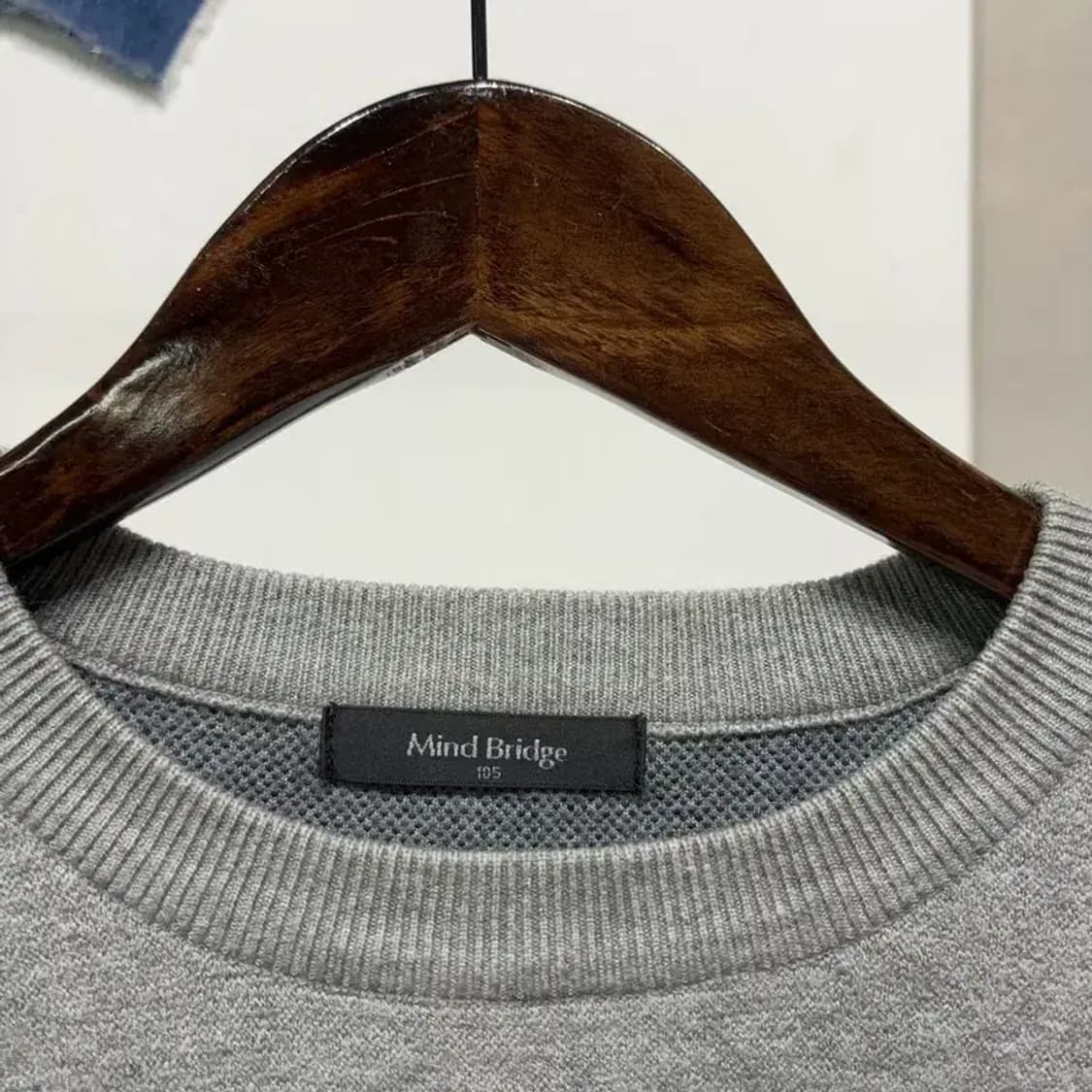 (100) 마인드브릿지 캐주얼 아가일 패턴 라운트 니트 상품이미지2