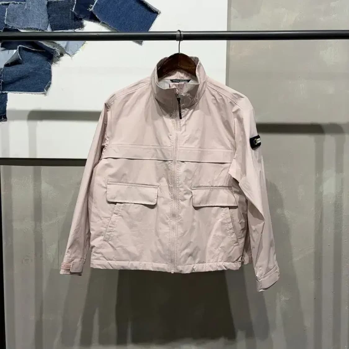 (80) 내셔널지오그래픽 여성 캐주얼 투포켓 바람막이 자켓 상품이미지1