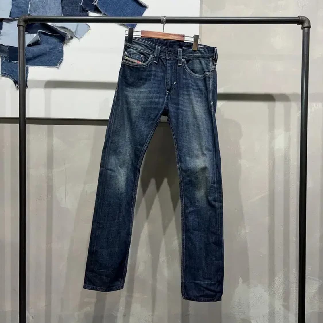 (27인치) 디젤 여성 THANAZ 캐주얼 워싱 진청바지 데님팬츠 상품이미지1