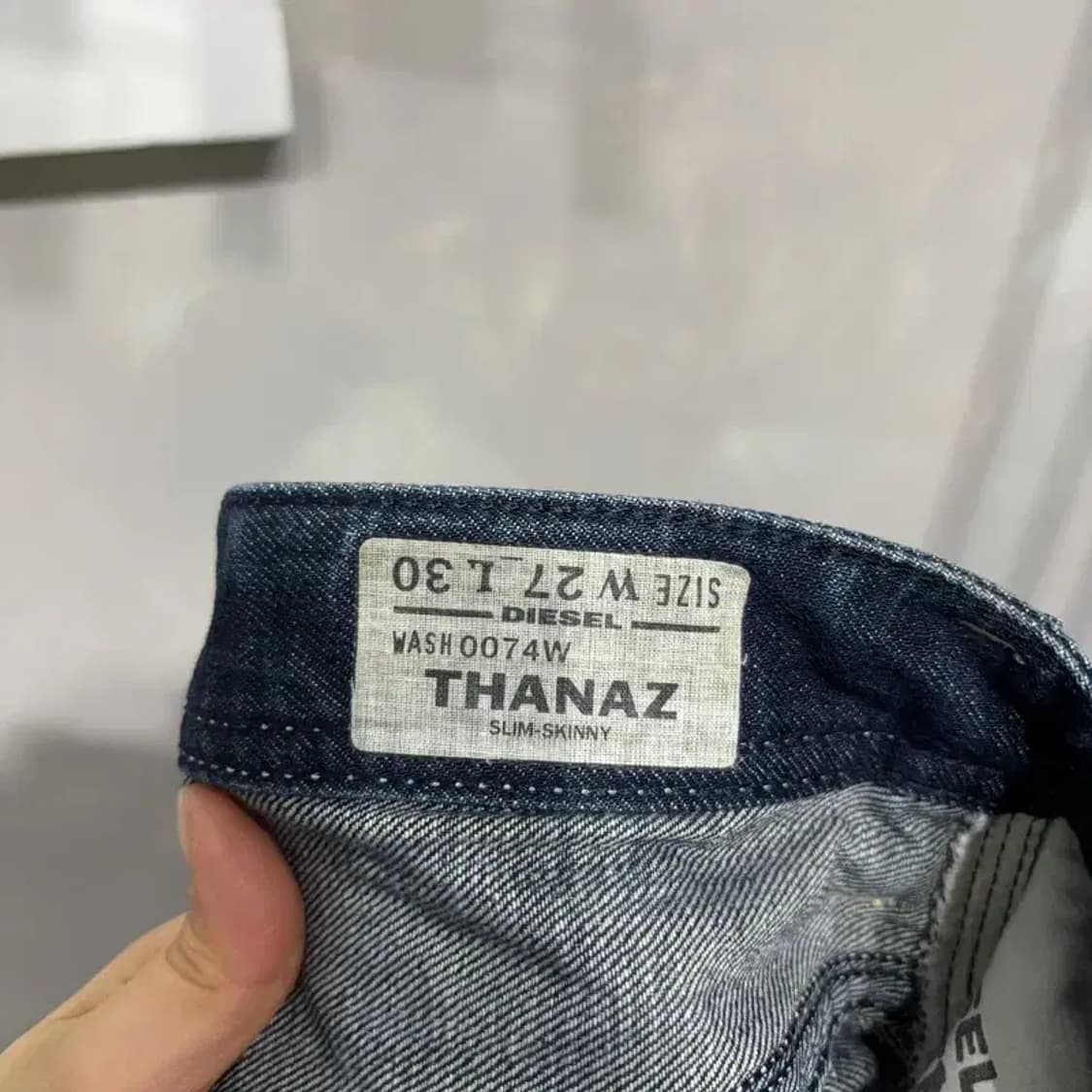 (27인치) 디젤 여성 THANAZ 캐주얼 워싱 진청바지 데님팬츠 상품이미지5