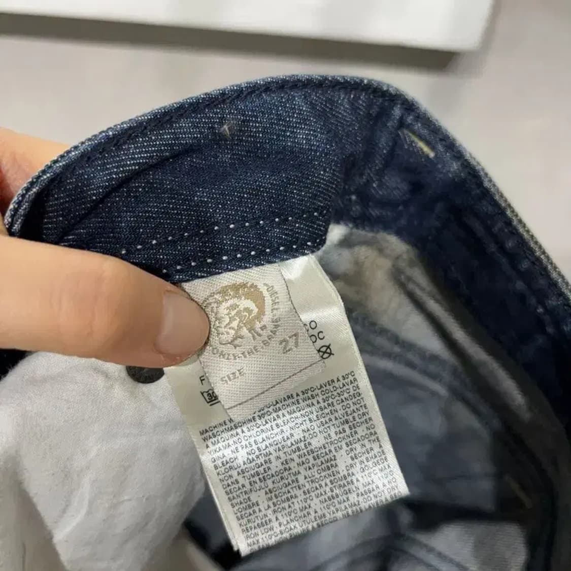 (27인치) 디젤 여성 THANAZ 캐주얼 워싱 진청바지 데님팬츠 상품이미지7