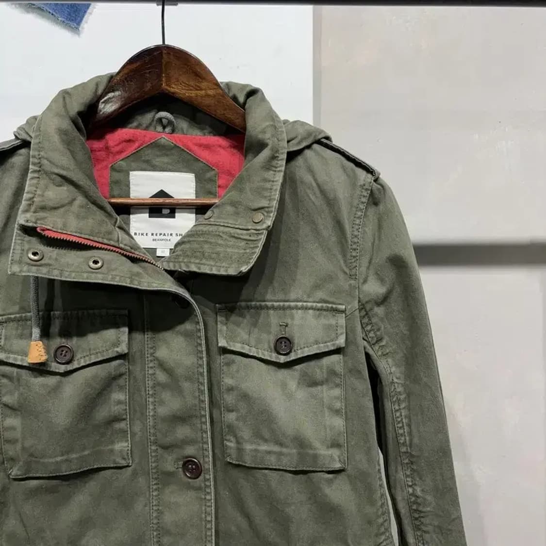 (90) 빈폴 여성 바이크리페어샵 캐주얼 헌팅 필드 야상 하프 자켓 상품이미지3