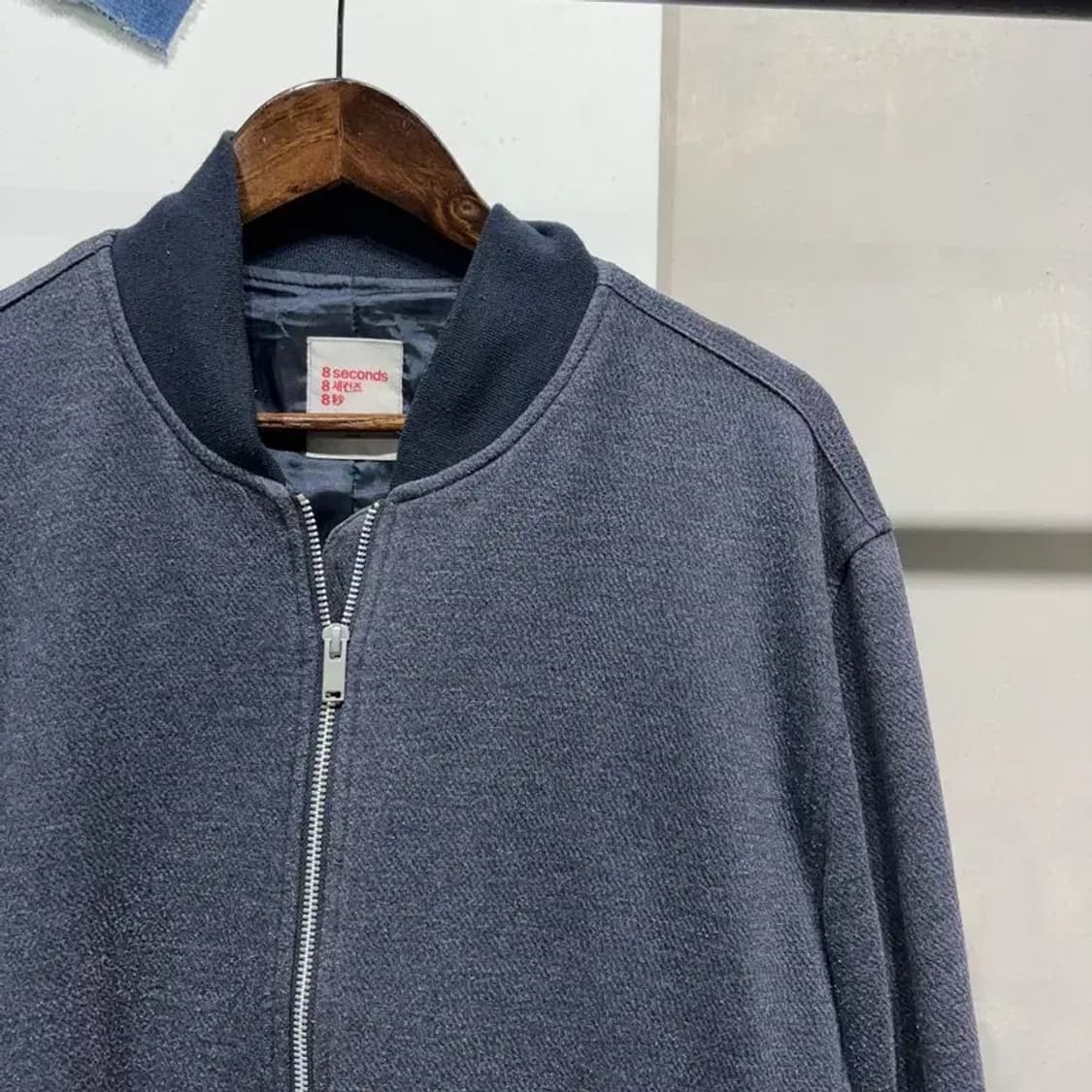 (110) 에잇세컨즈 캐주얼 네이비 코튼 블루종 점퍼 상품이미지3