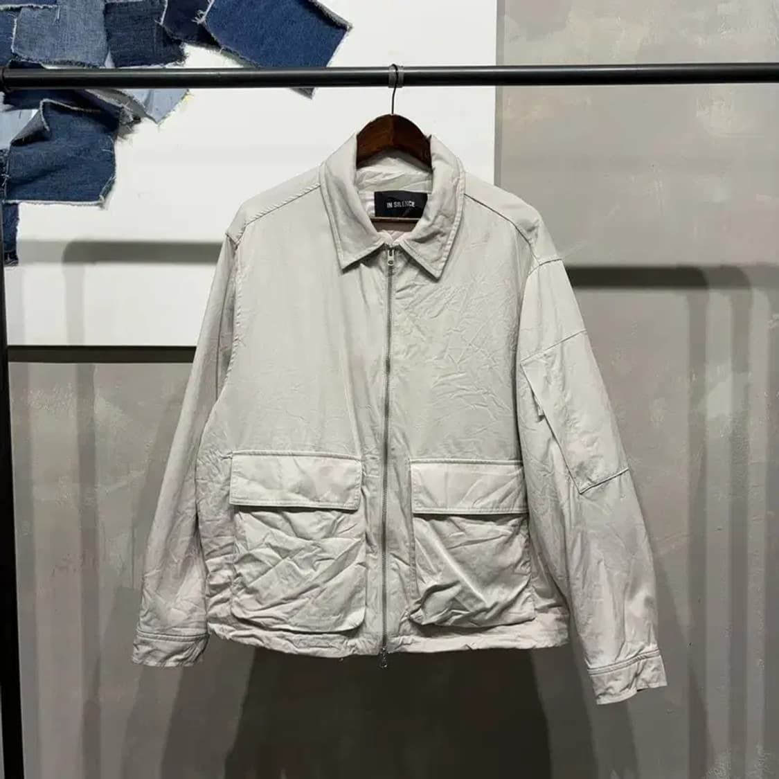 (105) 인사일런스 스트릿 캐주얼 투포켓 코튼 블루종 자켓 상품이미지1