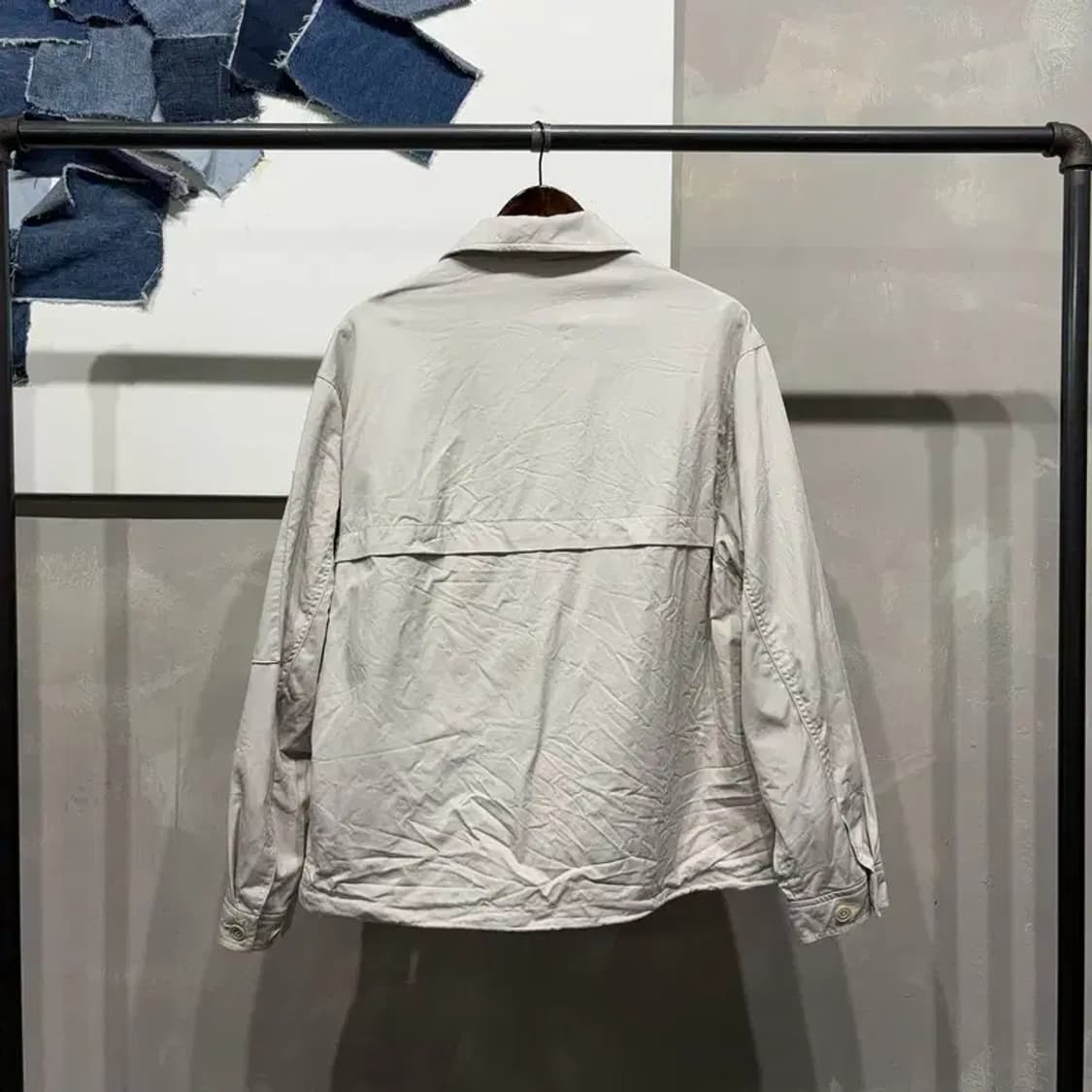 (105) 인사일런스 스트릿 캐주얼 투포켓 코튼 블루종 자켓 상품이미지4