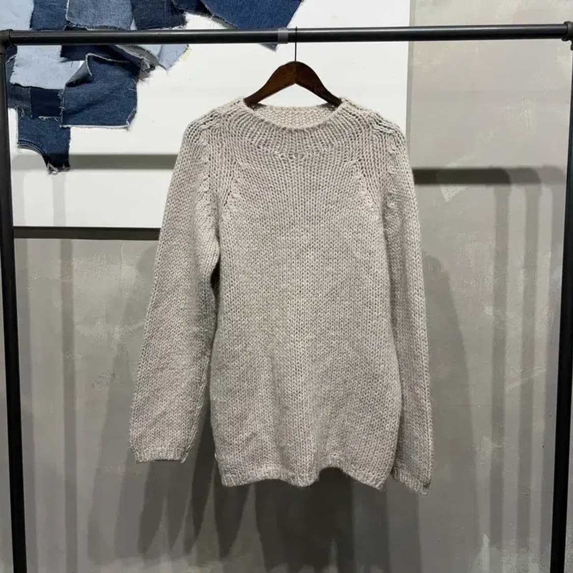 (100) 자라 ZARA 캐주얼 베이직 알파카 라운드 니트 상품이미지1