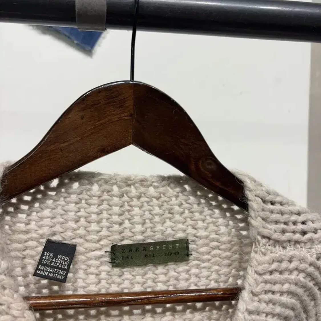 (100) 자라 ZARA 캐주얼 베이직 알파카 라운드 니트 상품이미지2