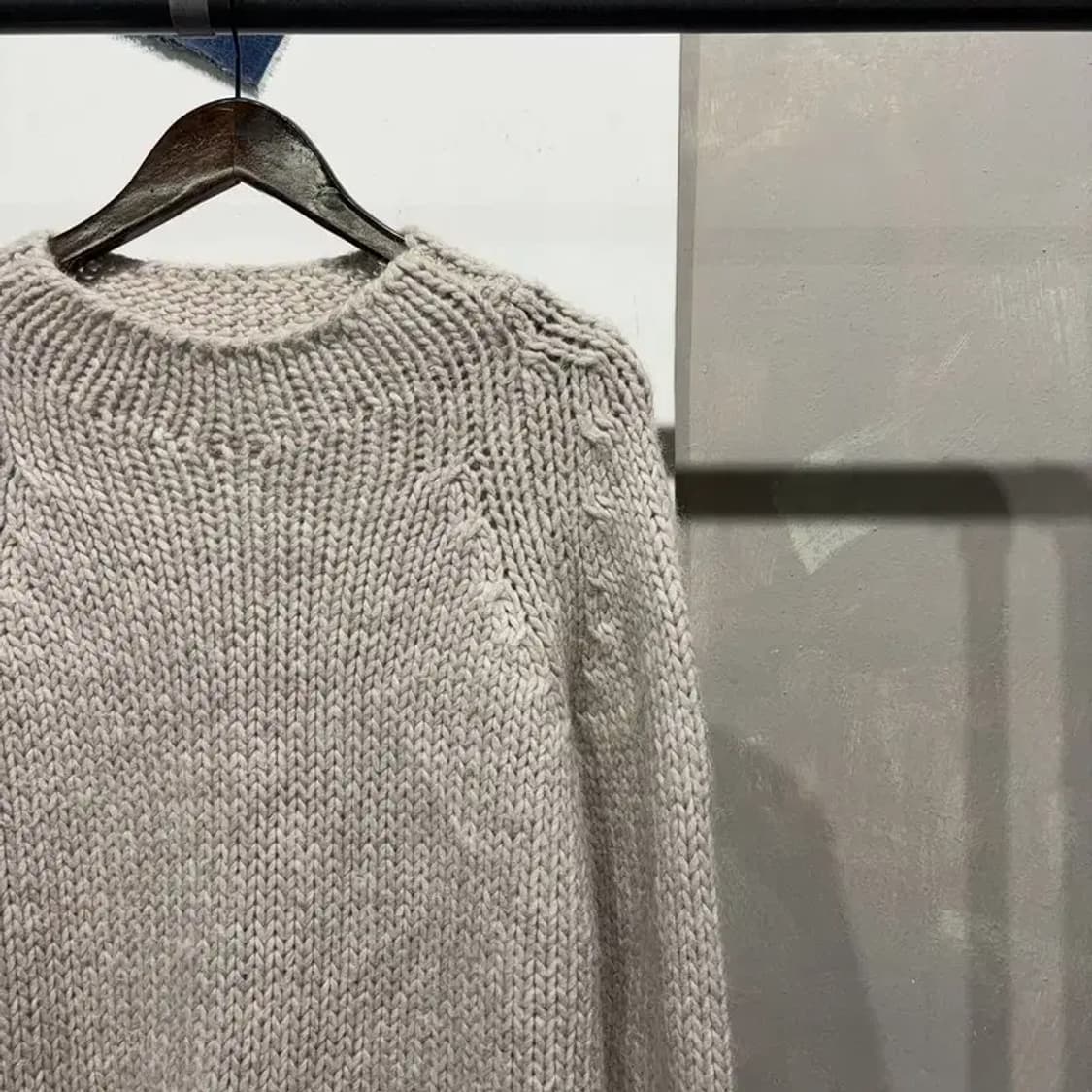 (100) 자라 ZARA 캐주얼 베이직 알파카 라운드 니트 상품이미지3