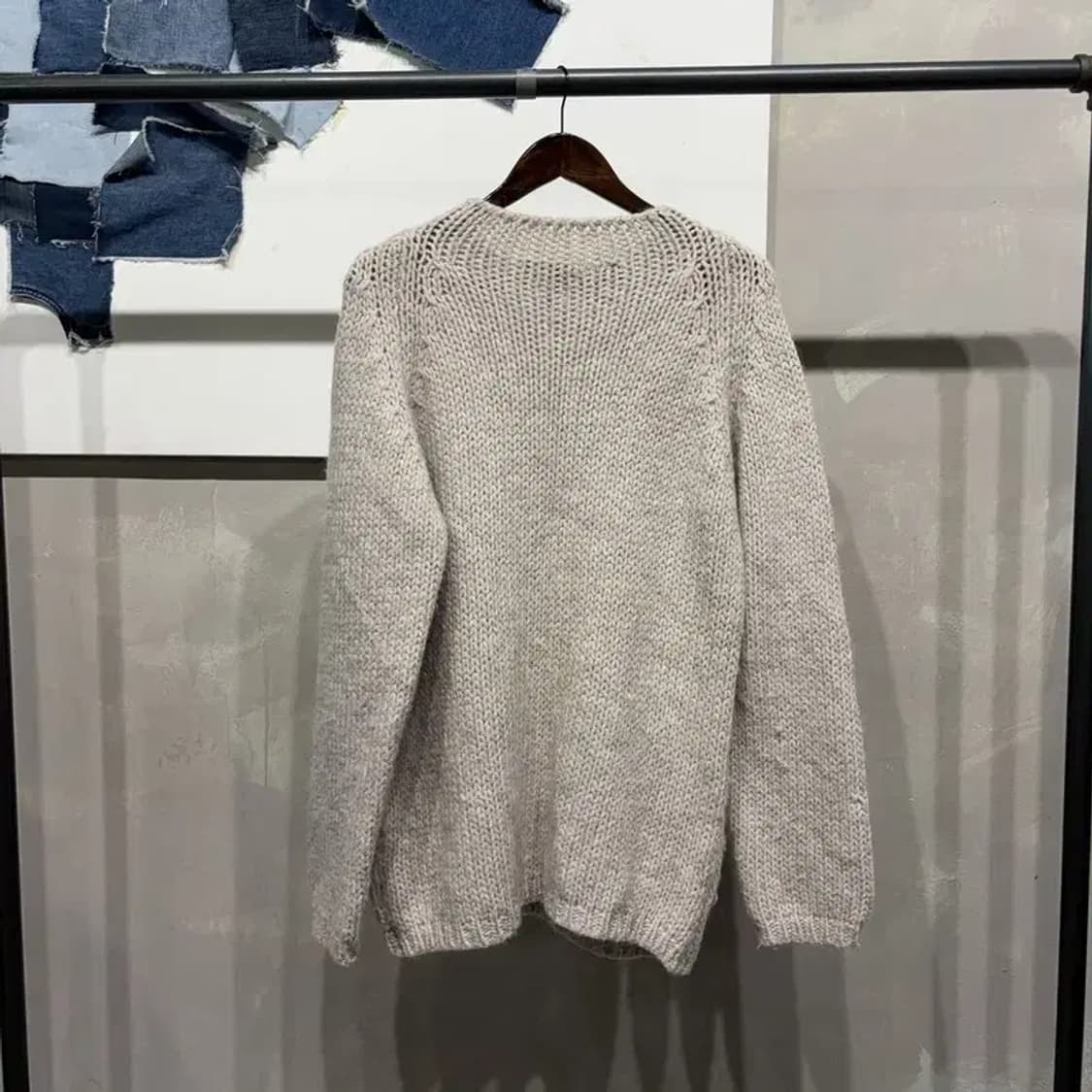 (100) 자라 ZARA 캐주얼 베이직 알파카 라운드 니트 상품이미지4