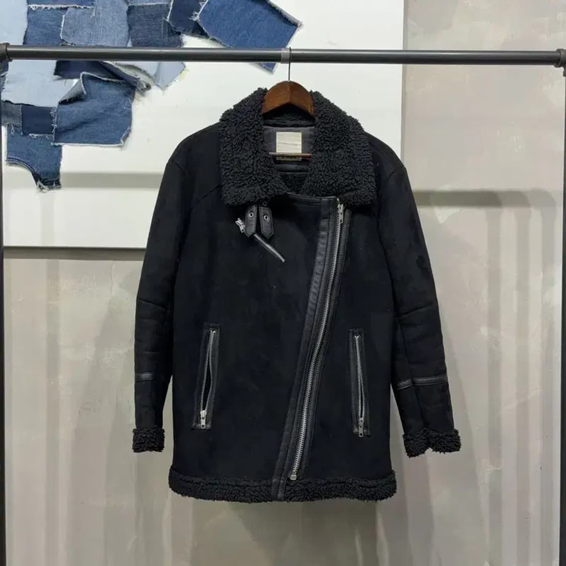 (90) 톰보이 여성 캐주얼 양털 후리스 무스탕 자켓 상품이미지1