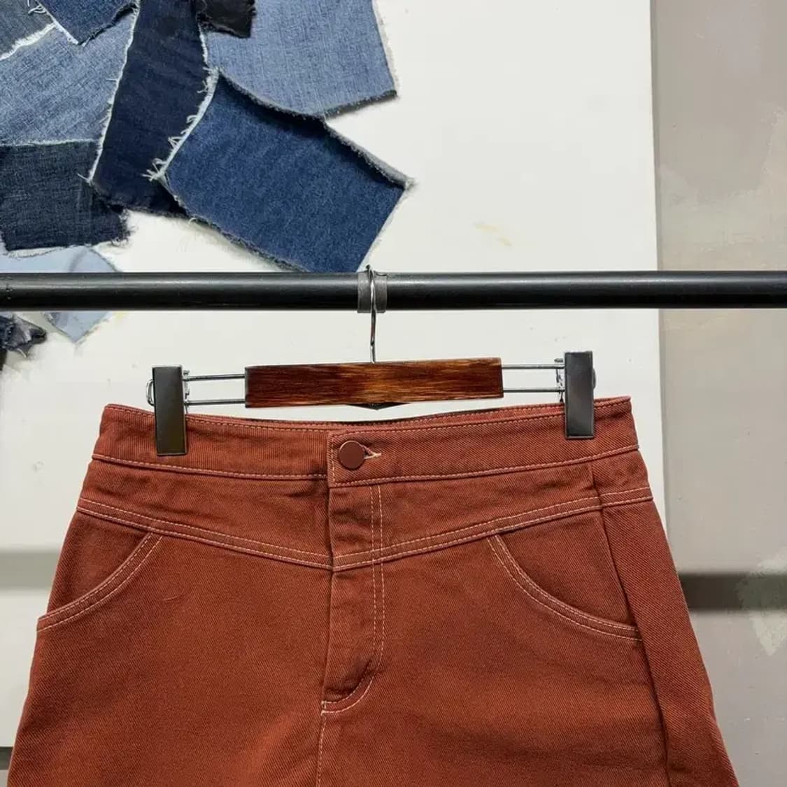 (26인치) 자라 ZARA 여성 캐주얼 스티치 미니스커트 치마 상품이미지2