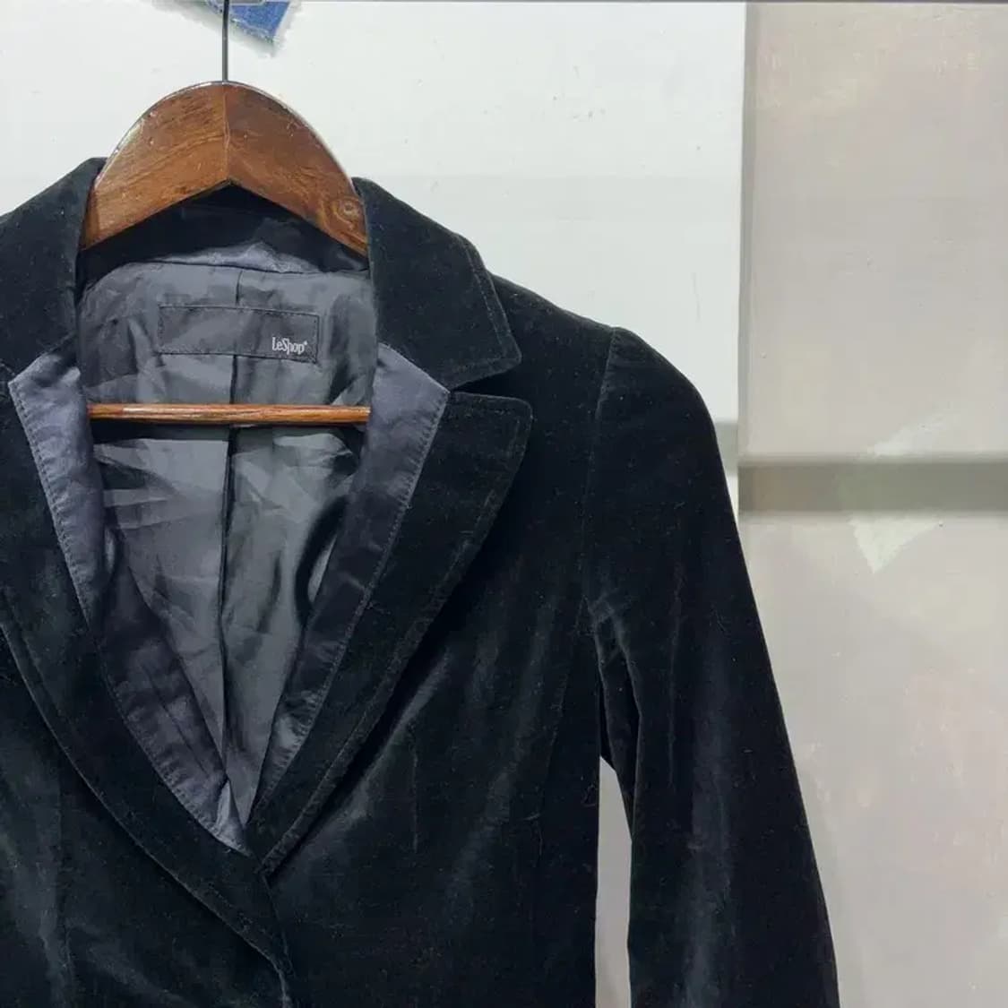 (55) 르샵 여성 캐주얼 벨벳 원버튼 블레이저 자켓 상품이미지3