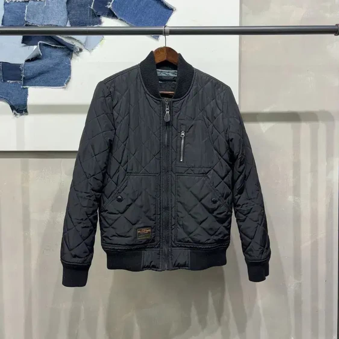 (95) 스파오 캐주얼 밀리터리 깔깔이 누빔 경량패딩 자켓 상품이미지1