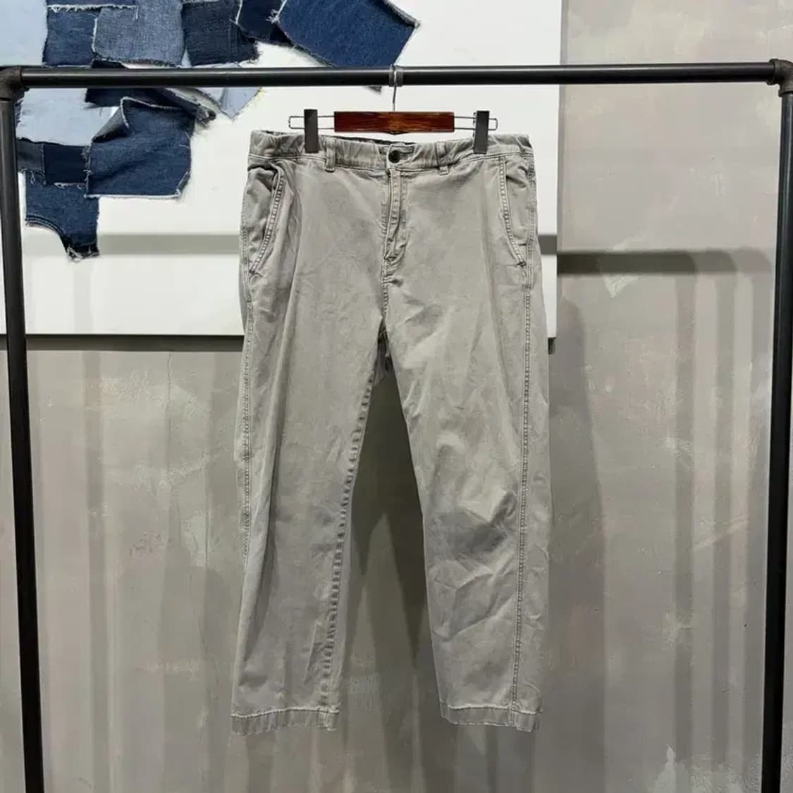 (31~32인치) 시리즈에피그램 클래식 캐주얼 밴딩 스판 치노팬츠 바지 상품이미지1