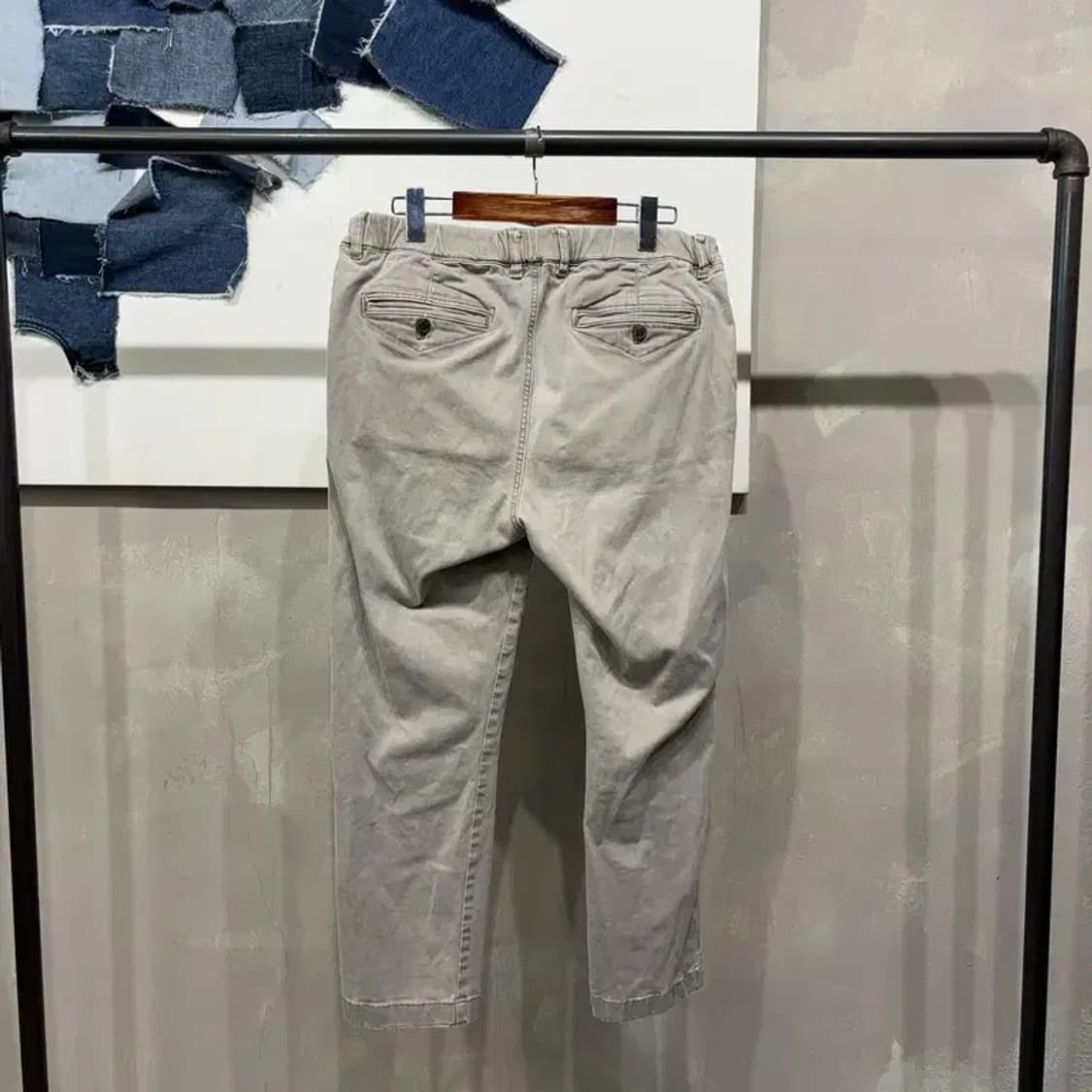 (31~32인치) 시리즈에피그램 클래식 캐주얼 밴딩 스판 치노팬츠 바지 상품이미지3