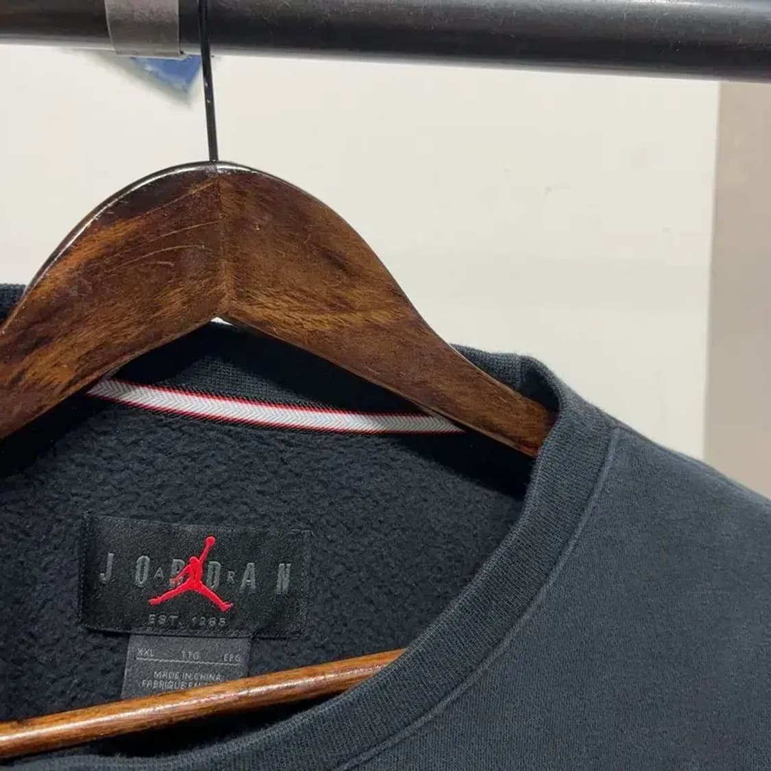 (110) 나이키 조던 캐주얼 자수 기모 맨투맨 긴팔 티 상품이미지2