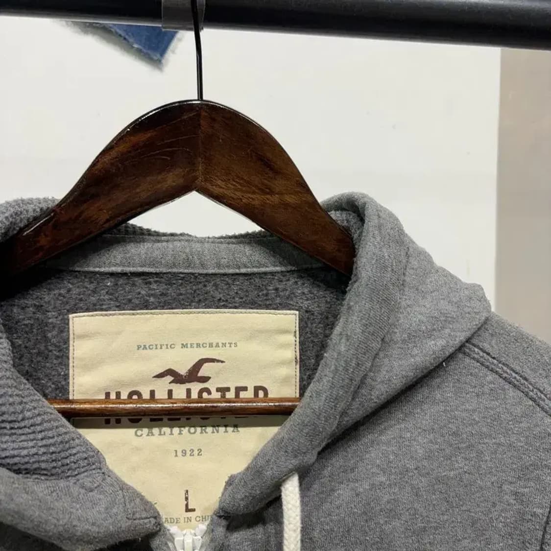 (100) 홀리스터 스트릿 캐주얼 자수 기모 후드집업 자켓 상품이미지2
