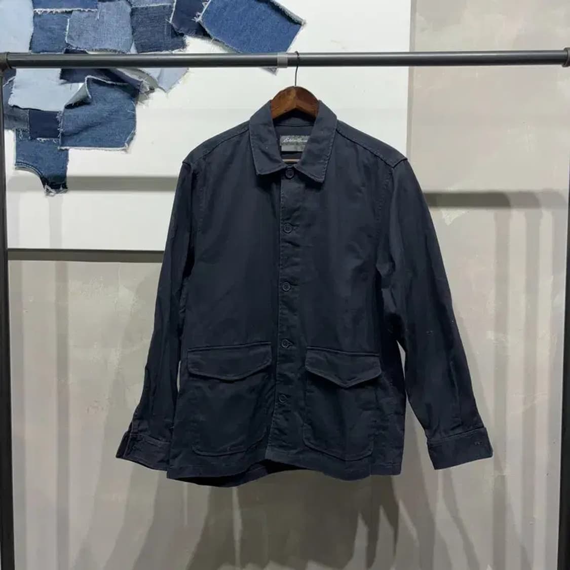 (100) 에디바우어 클래식 캐주얼 투포켓 셔츠 워크자켓 상품이미지1