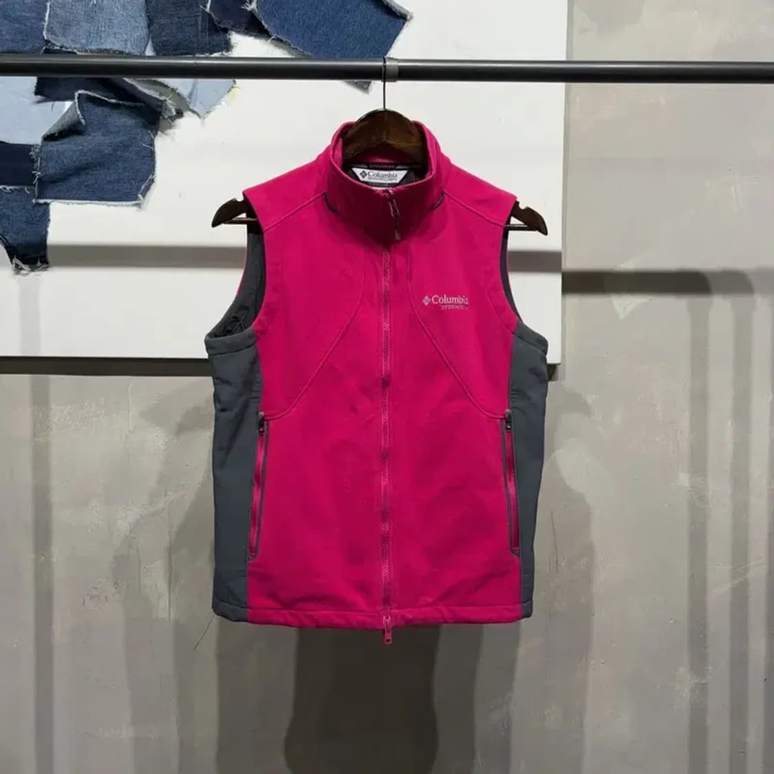 (95) 콜롬비아 여성 등산 티타늄 윈드스토퍼 후리스 조끼 상품이미지1