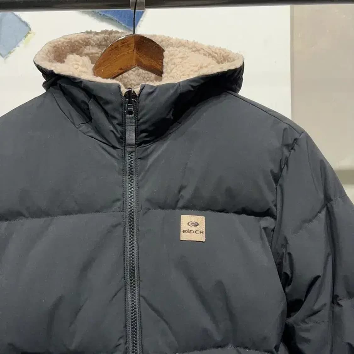 (90) 아이더 여성 캐주얼 리버시블 양털 뽀글이 후리스 패딩 상품이미지6