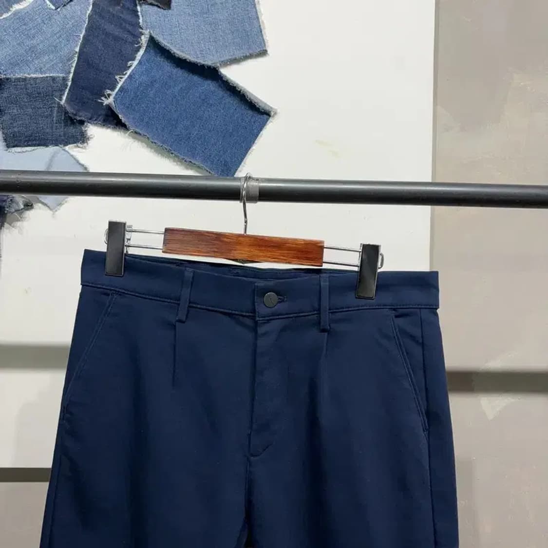 (30인치) 자라 ZARA 캐주얼 네이비 스판 면바지 팬츠 상품이미지2