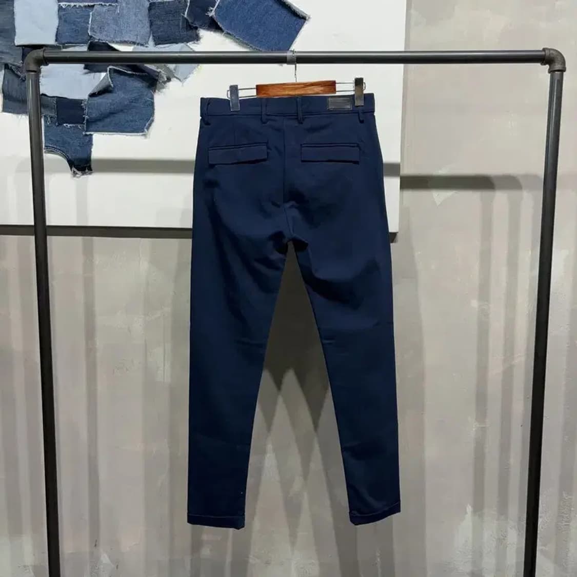 (30인치) 자라 ZARA 캐주얼 네이비 스판 면바지 팬츠 상품이미지3