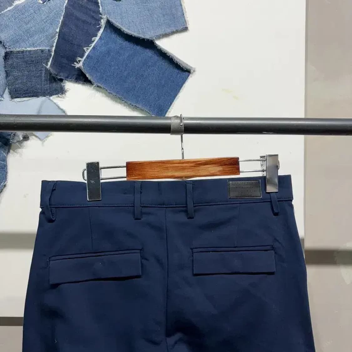 (30인치) 자라 ZARA 캐주얼 네이비 스판 면바지 팬츠 상품이미지4