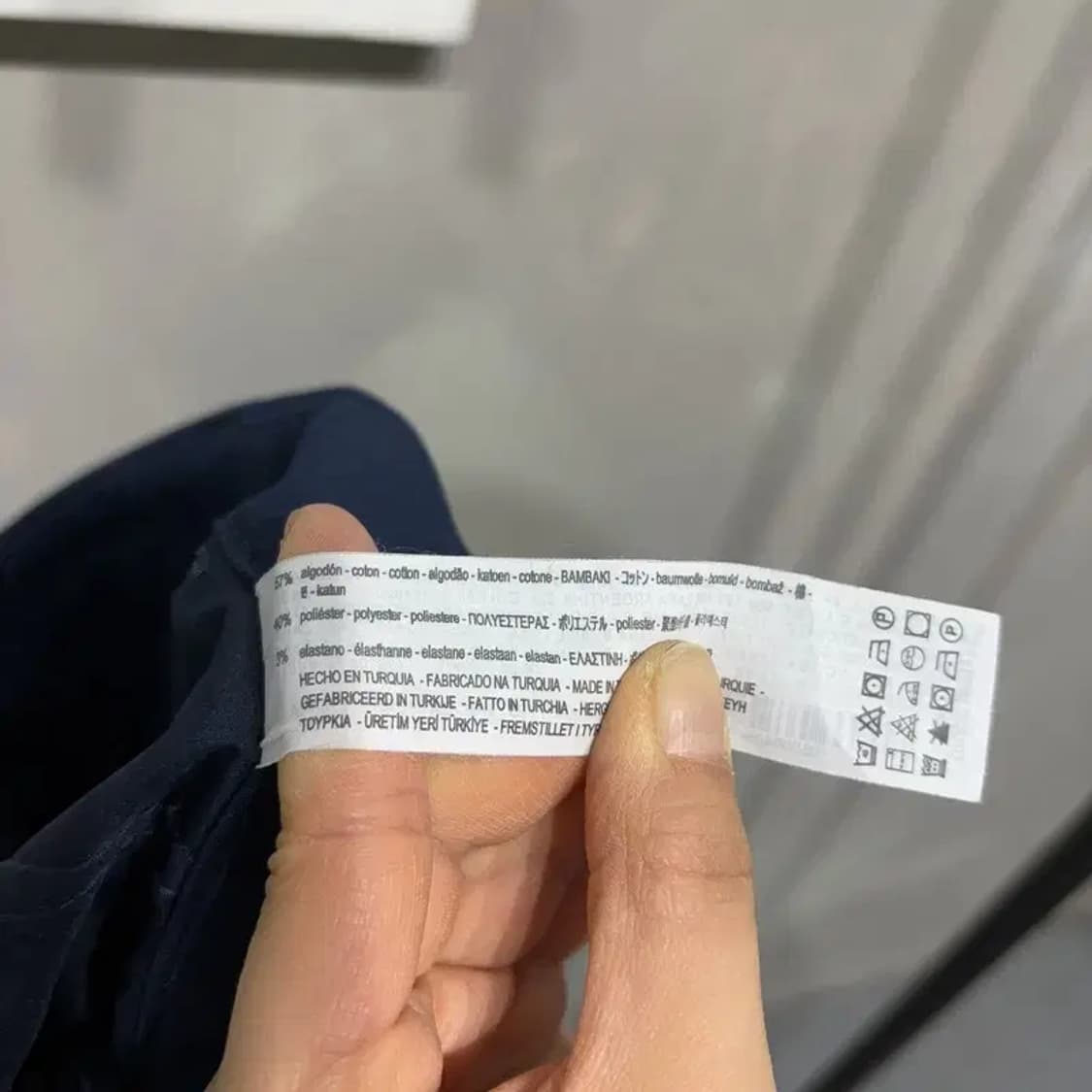 (30인치) 자라 ZARA 캐주얼 네이비 스판 면바지 팬츠 상품이미지6