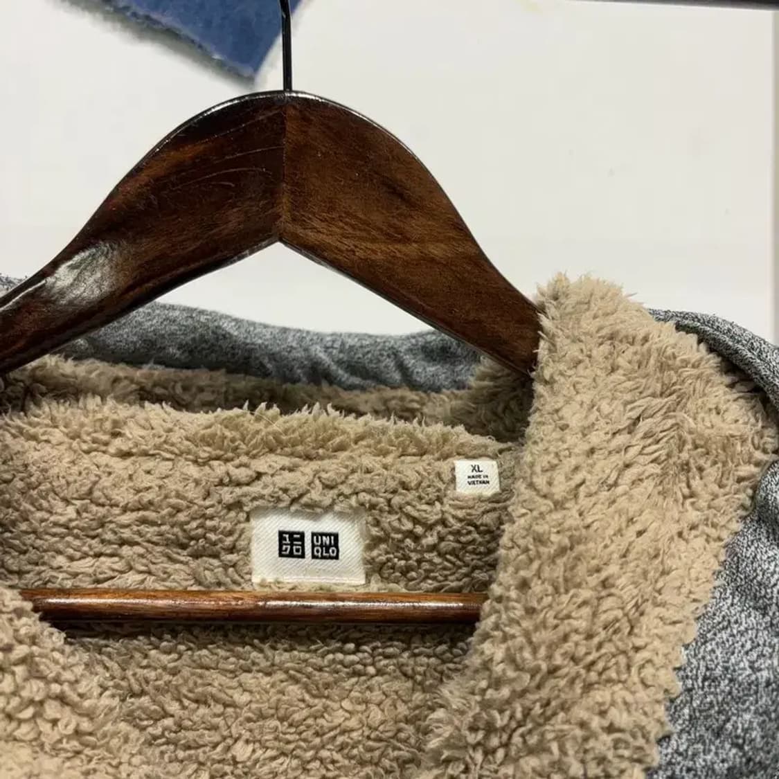(105) 유니클로 캐주얼 양털 후리스 기모 후드집업 자켓 상품이미지2