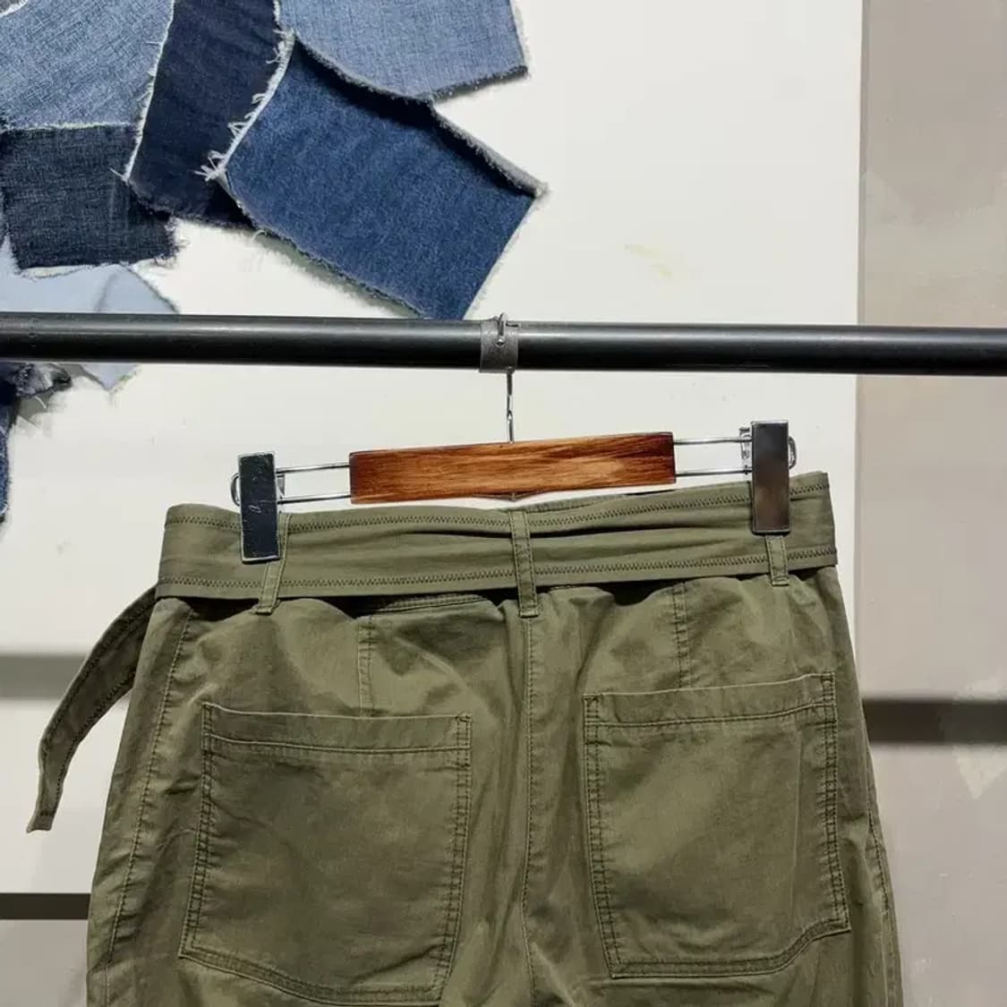 (26인치) 시스템 한섬 여성 캐주얼 벨티드 코튼 팬츠 바지 상품이미지4