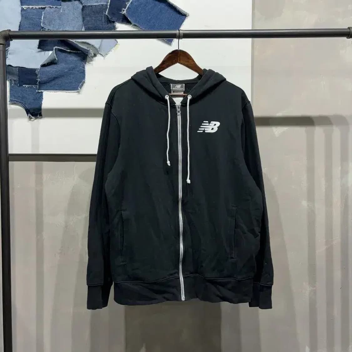 (105) 뉴발란스 스트릿 캐주얼 기모 프린팅 후드집업 자켓 상품이미지1