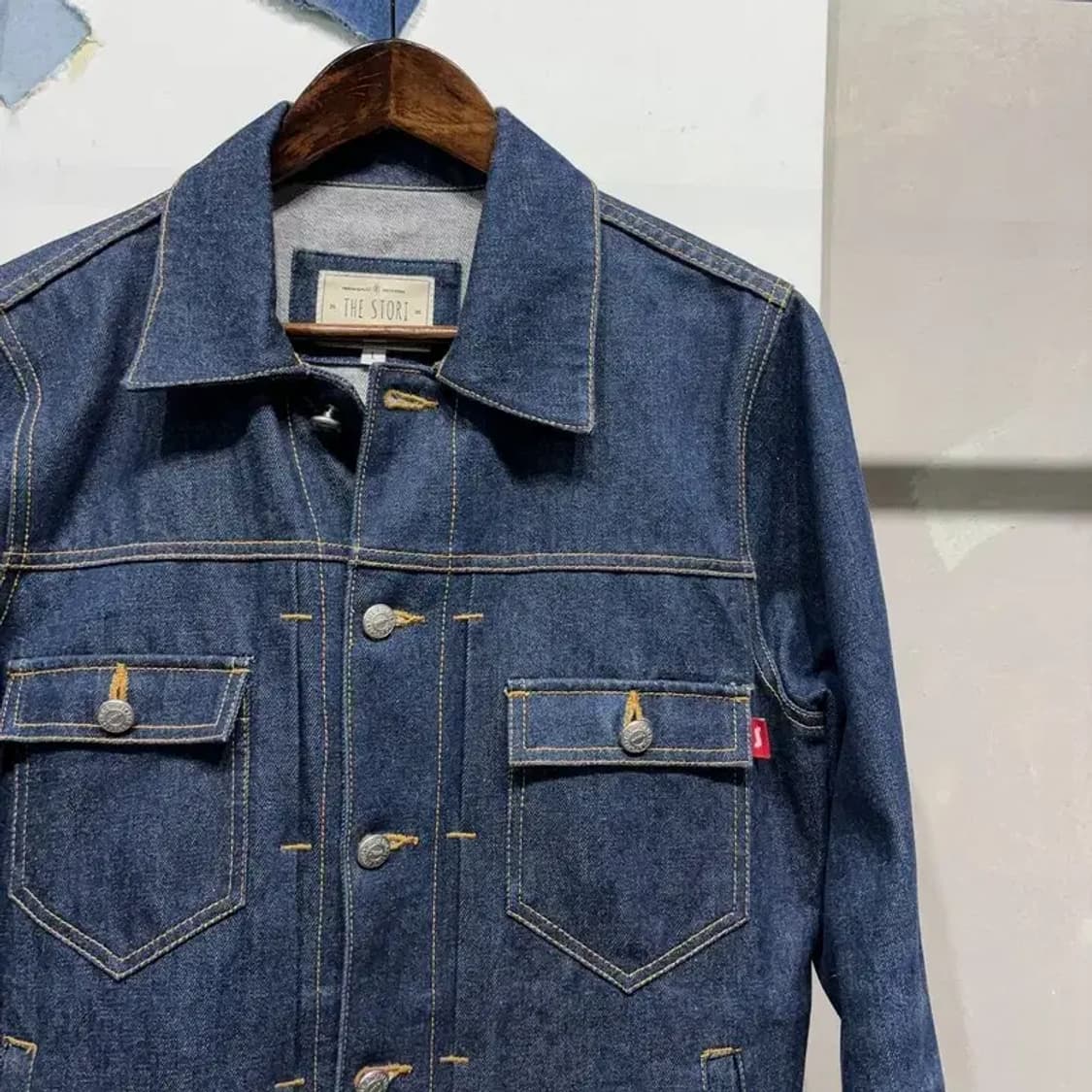 (100) 더스토리 스트릿 캐주얼 데님 트러커 자켓 상품이미지3