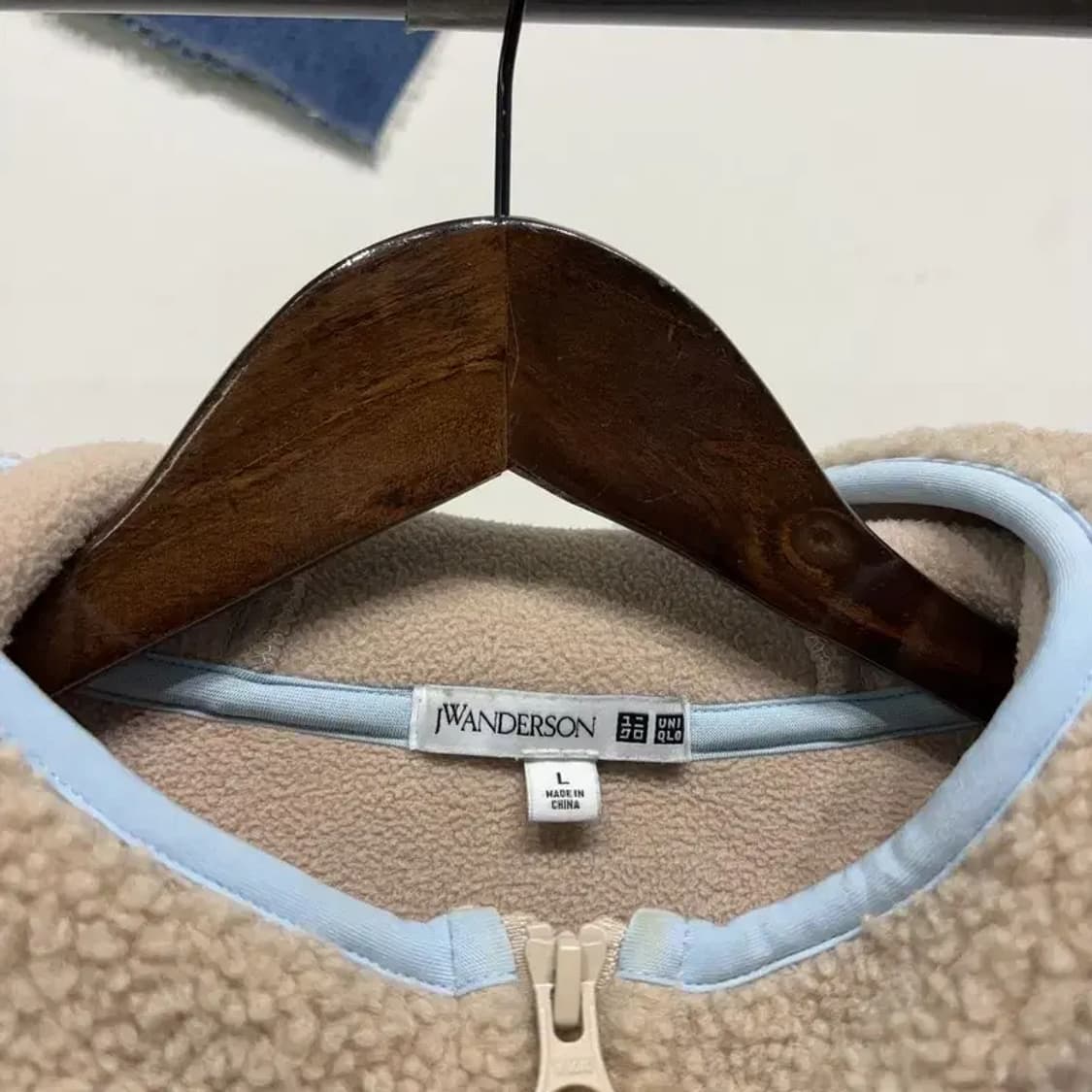 (100) 유니클로 JW앤더슨 양털 뽀글이 후리스 후드집업 자켓 상품이미지2