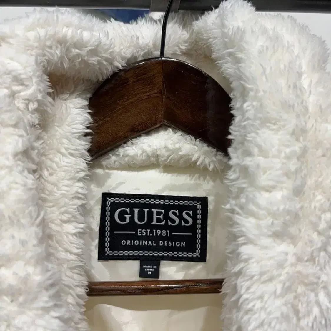 (95) 게스 캐주얼 양털 뽀글이 후리스 후드집업 자켓 상품이미지2