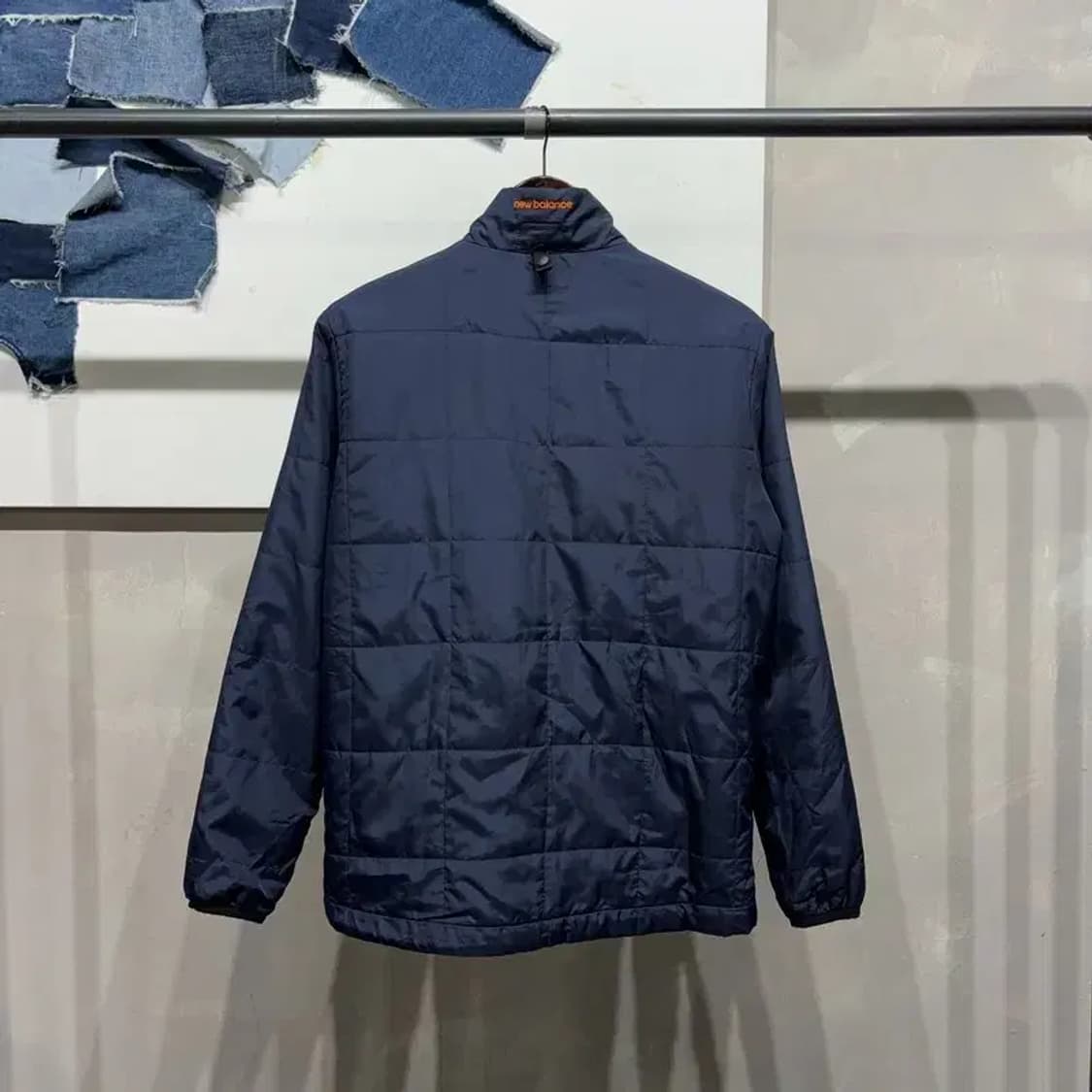 (90) 뉴발란스 캐주얼 스트릿 네이비 경량패딩 자켓 상품이미지4