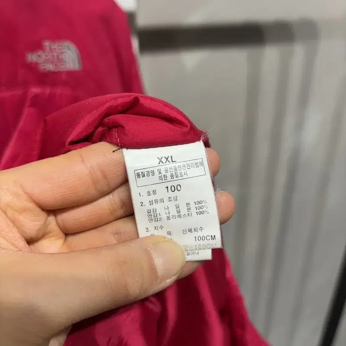 (100) 노스페이스 등산 아웃도어 핫핑크 경량패딩 자켓 상품이미지6