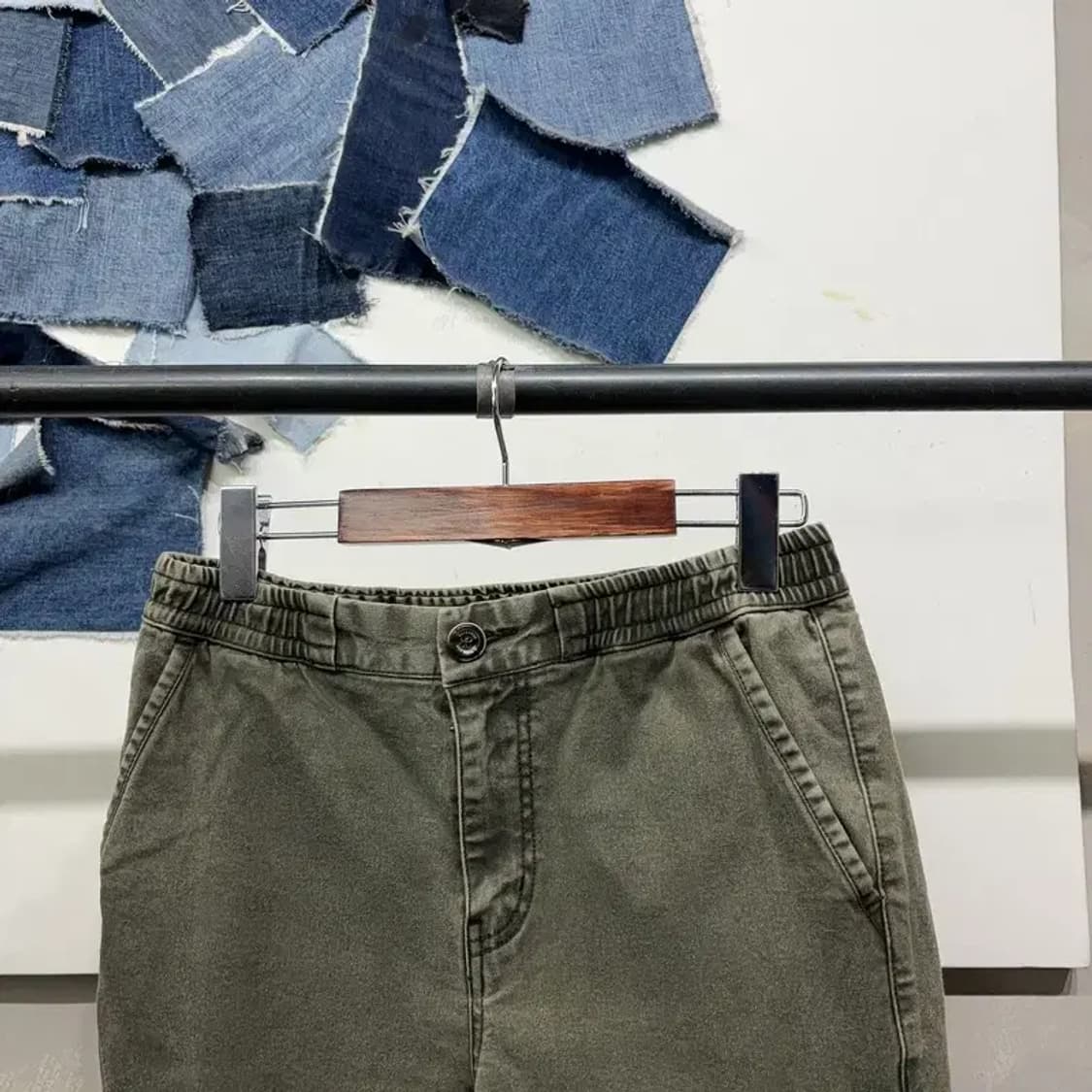 (27~28인치) 버커루 여성 빈티지 피그먼트 밴딩 팬츠 바지 상품이미지2