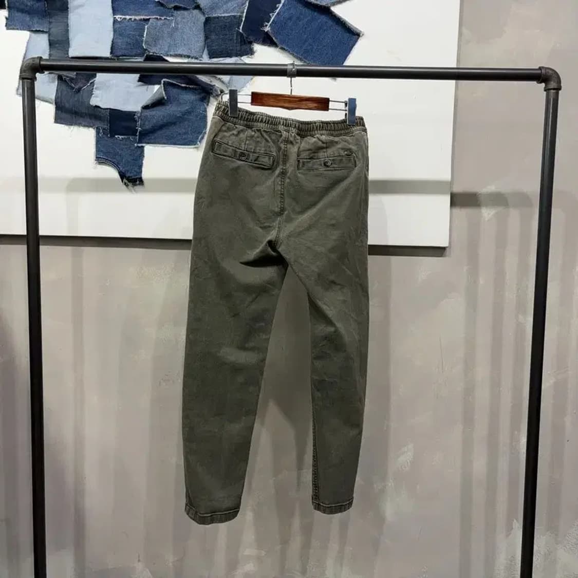 (27~28인치) 버커루 여성 빈티지 피그먼트 밴딩 팬츠 바지 상품이미지3