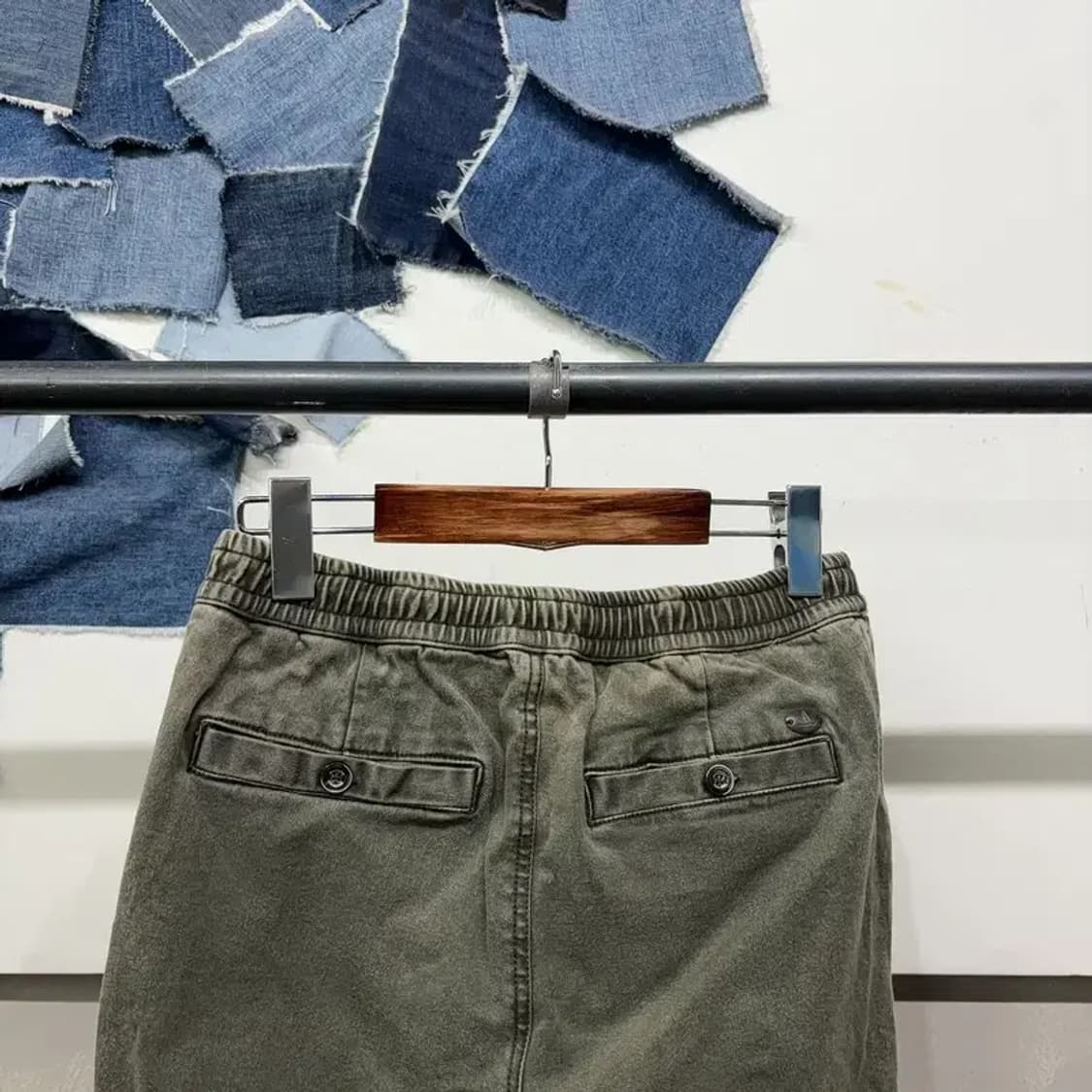 (27~28인치) 버커루 여성 빈티지 피그먼트 밴딩 팬츠 바지 상품이미지4