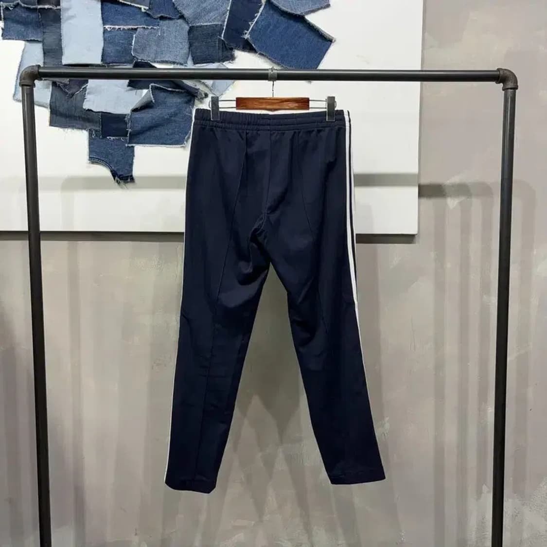 (28~30인치) 아디다스 캐주얼 유로파 네이비 밴딩 트레이닝팬츠 바지 상품이미지3