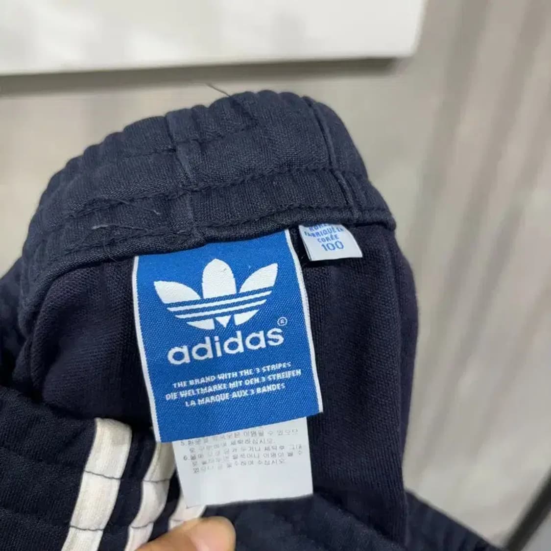 (28~30인치) 아디다스 캐주얼 유로파 네이비 밴딩 트레이닝팬츠 바지 상품이미지5
