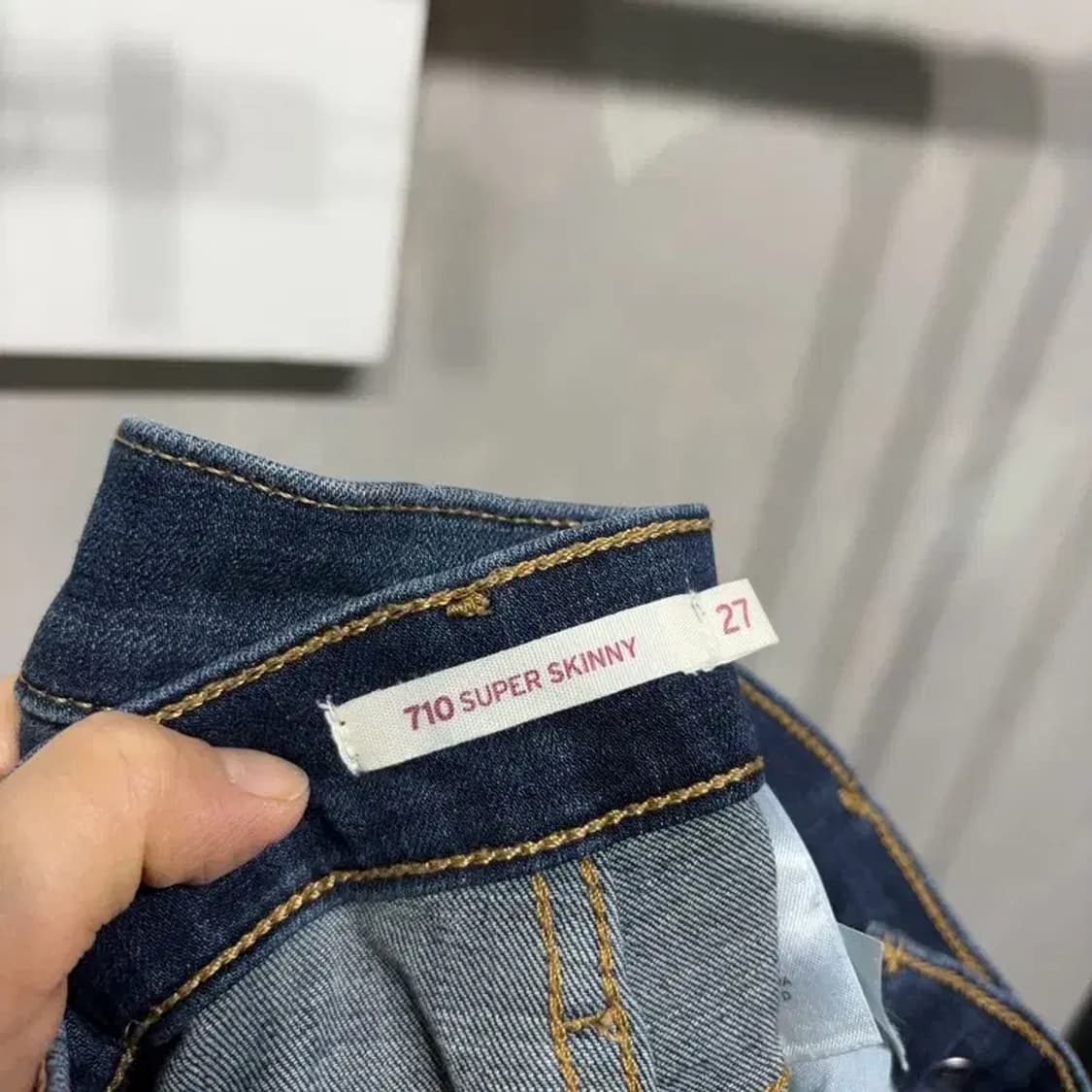 (27인치) 리바이스 710 여성 슈퍼스키니 스판 진청바지 데님팬츠 상품이미지5