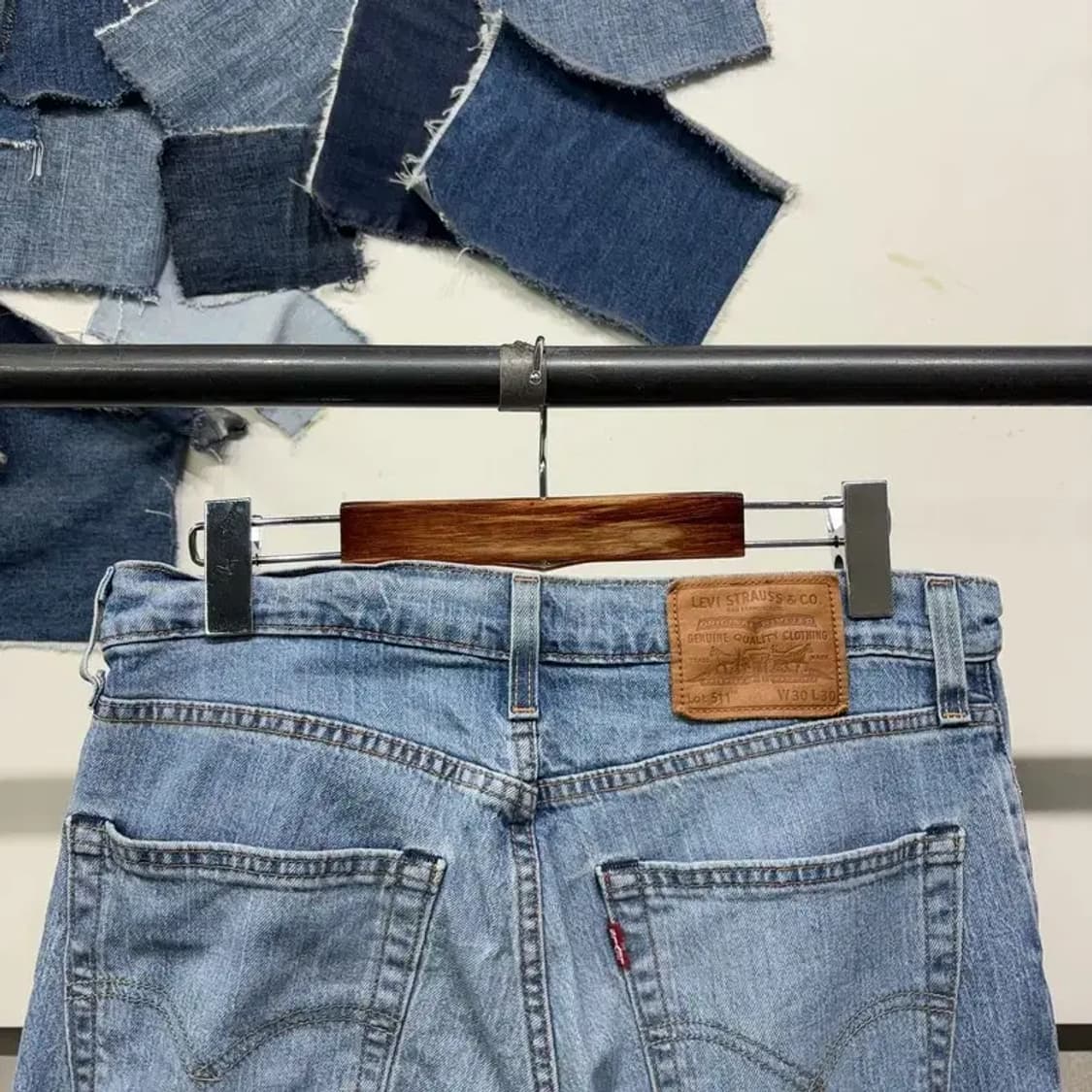 (30인치) 리바이스 511 캐주얼 스판 연청바지 데님팬츠 상품이미지4